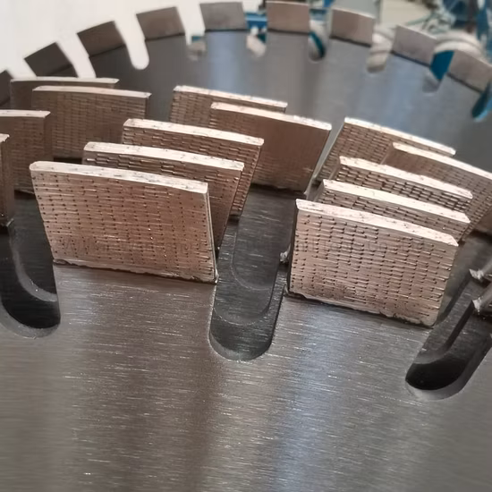 800mm Reinforced Concrete Wall Saw Blade with 17mm Arix Pattern Segments